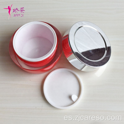 Tarro de crema de plástico para envases de cosméticos con tapa UV